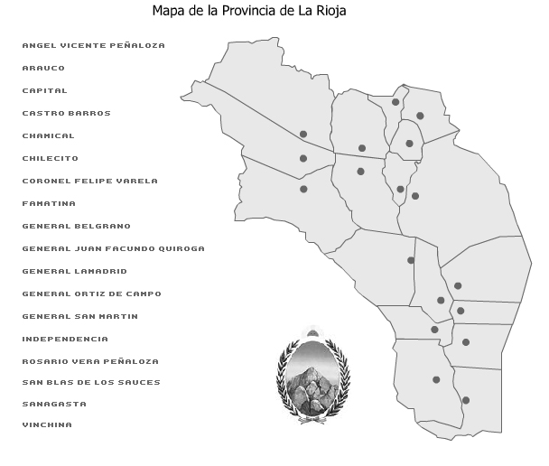Mapa Político de la Rioja